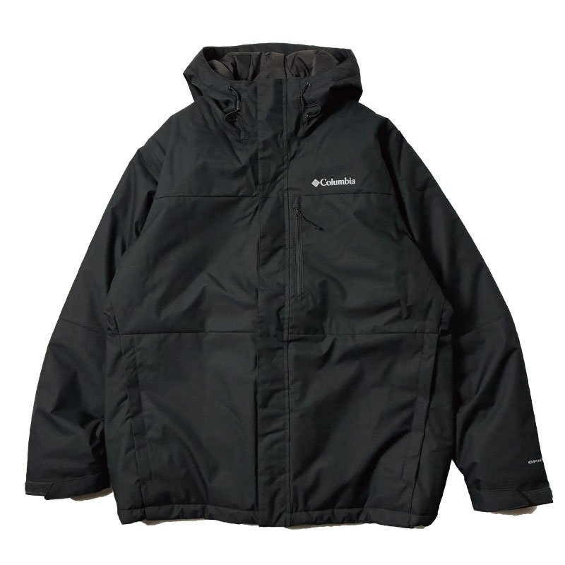 新品 送料無料 Columbia コロンビア ハイクバウンドII 中綿ジャケット アウター 防水透湿 熱反射保温搭載 防寒 XL LL ブラック 黒_画像2