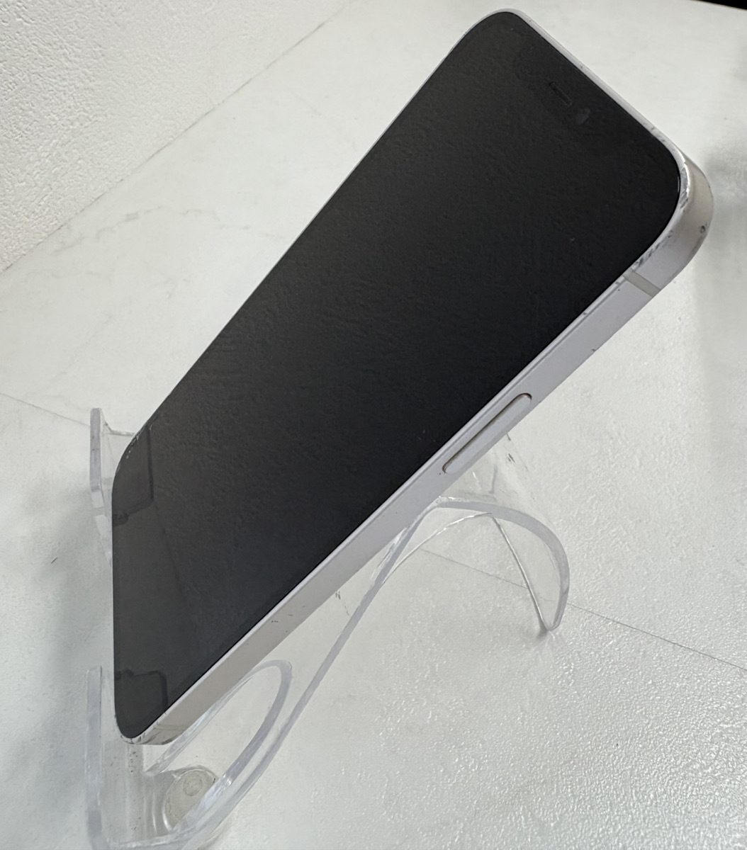 11814-064*1 иен ~iPhone12/64GB/ ограничение использования 0/SIM свободный / аккумулятор 78%/MGHP3J/A/ белый / iPhone / жидкокристаллический экран трещина иметь / первый период . settled *