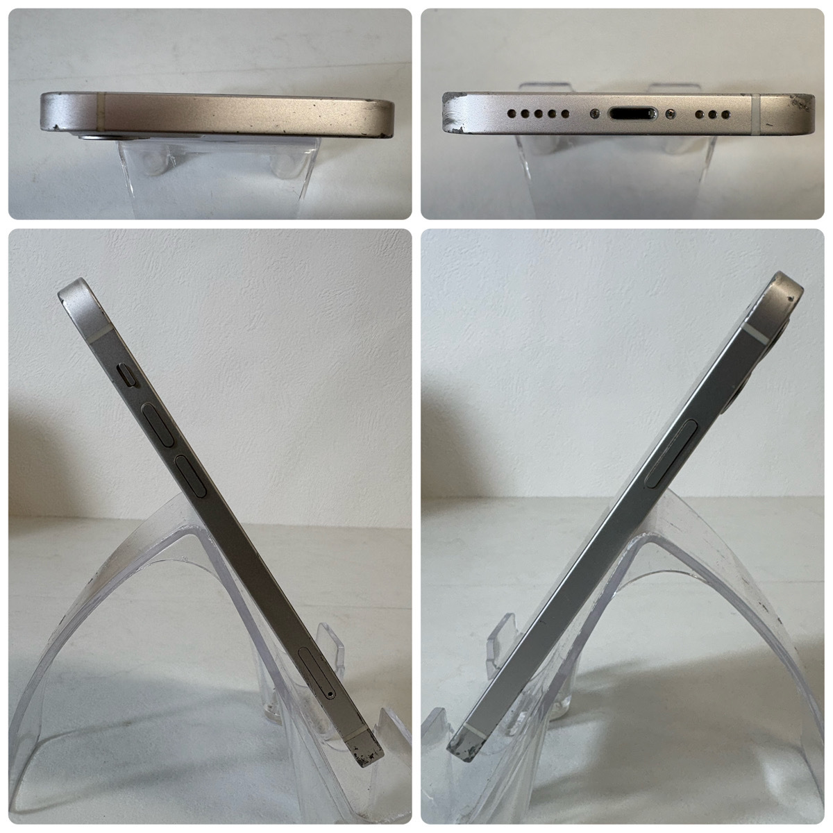 11814-064*1 иен ~iPhone12/64GB/ ограничение использования 0/SIM свободный / аккумулятор 78%/MGHP3J/A/ белый / iPhone / жидкокристаллический экран трещина иметь / первый период . settled *