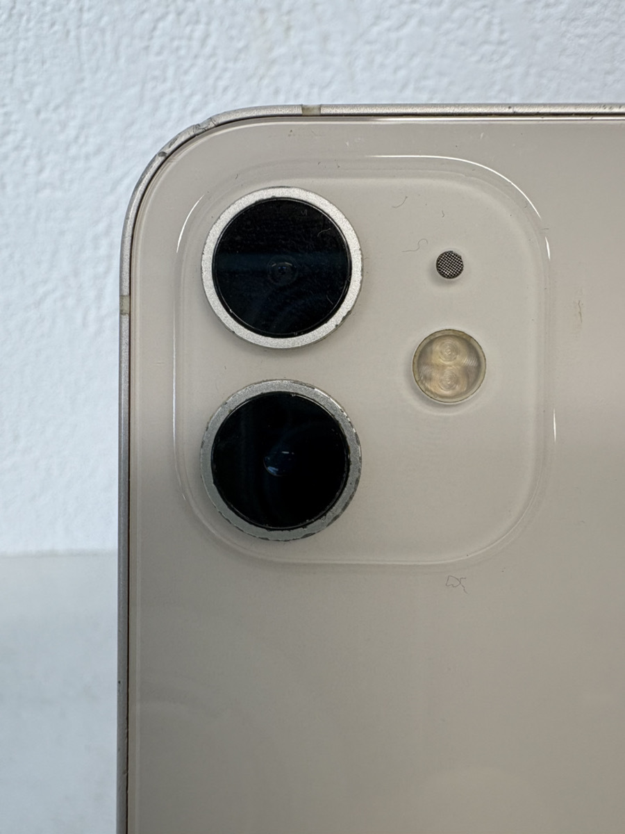 11814-064*1 иен ~iPhone12/64GB/ ограничение использования 0/SIM свободный / аккумулятор 78%/MGHP3J/A/ белый / iPhone / жидкокристаллический экран трещина иметь / первый период . settled *