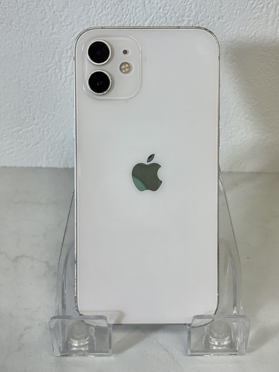 11814-064*1 иен ~iPhone12/64GB/ ограничение использования 0/SIM свободный / аккумулятор 78%/MGHP3J/A/ белый / iPhone / жидкокристаллический экран трещина иметь / первый период . settled *