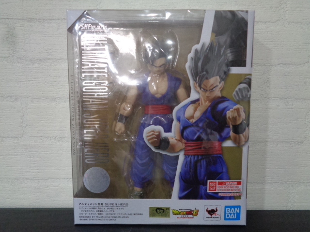 即決　新品未開封　S.H.フィギュアーツ ドラゴンボール超 アルティメット悟飯 SUPER HERO 塗装済み可動フィギュア　国内正規品_画像1