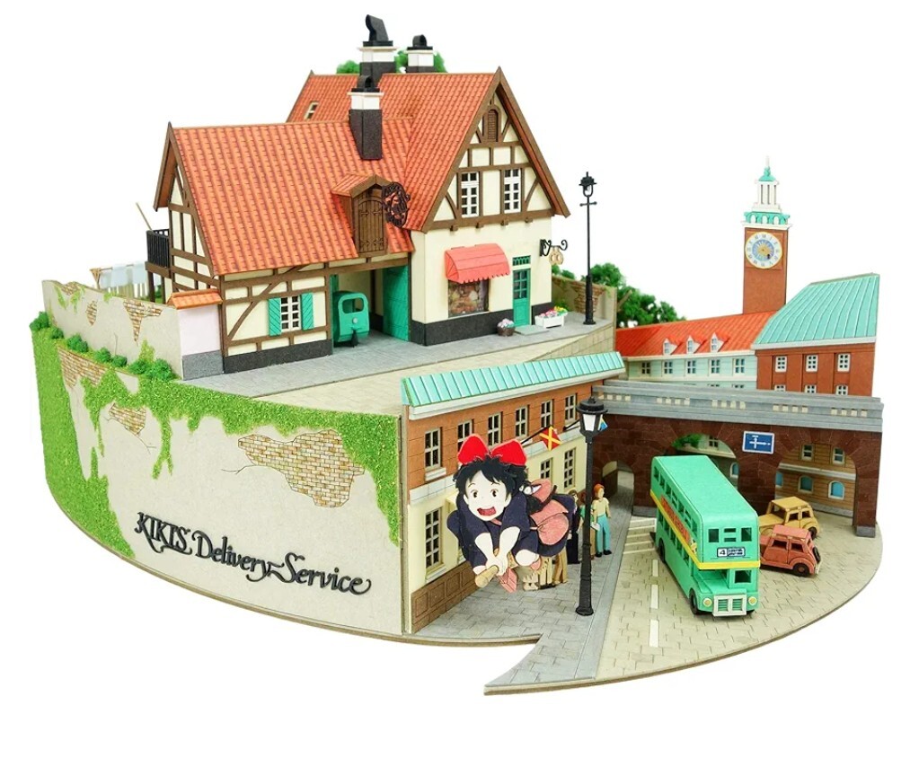  スタジオジブリ作品シリーズ 魔女の宅急便ジオラマ ペーパークラフト MP07-37　さんけい_画像1