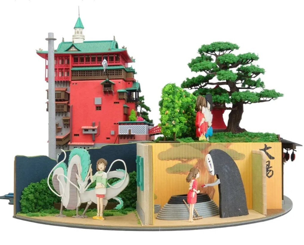 スタジオジブリ作品シリーズ 千と千尋の神隠し ジオラマ ペーパークラフト MP07-42 さんけい _画像2