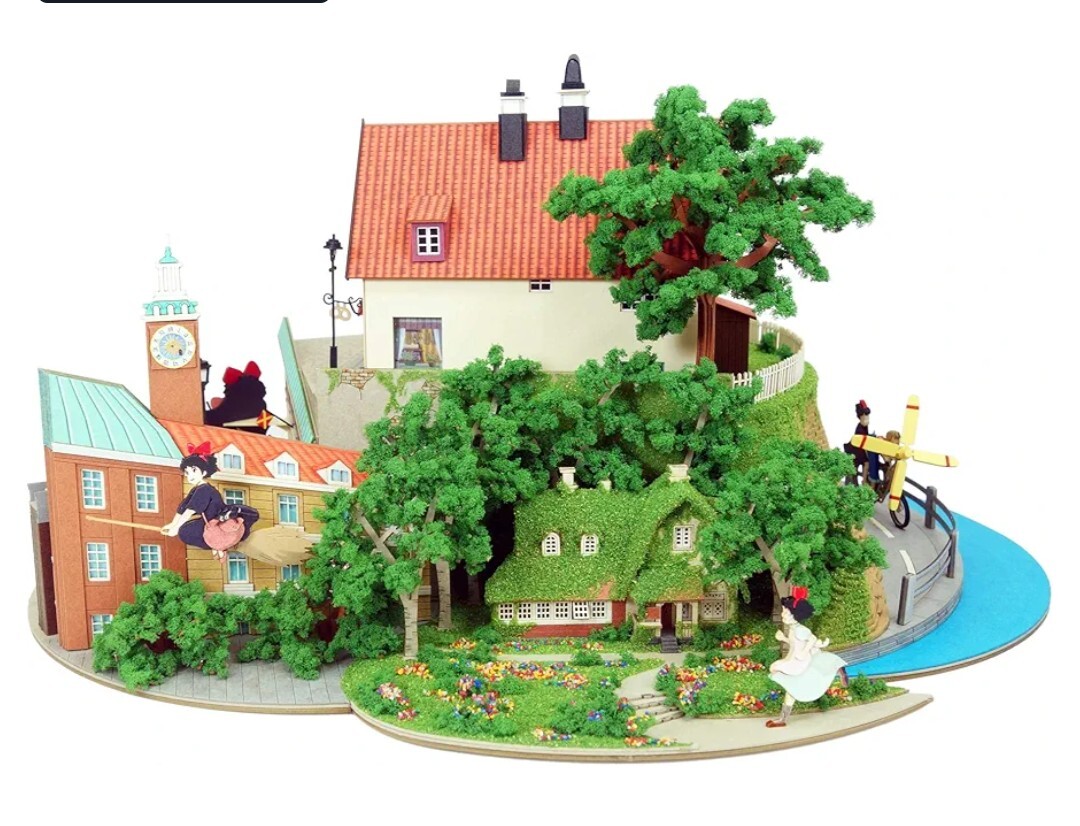  スタジオジブリ作品シリーズ 魔女の宅急便ジオラマ ペーパークラフト MP07-37　さんけい_画像2