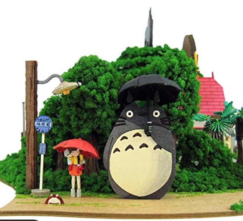  スタジオジブリ作品シリーズ となりのトトロ トトロがいっぱいジオラマ ペーパークラフト MK07-35　さんけい_画像3