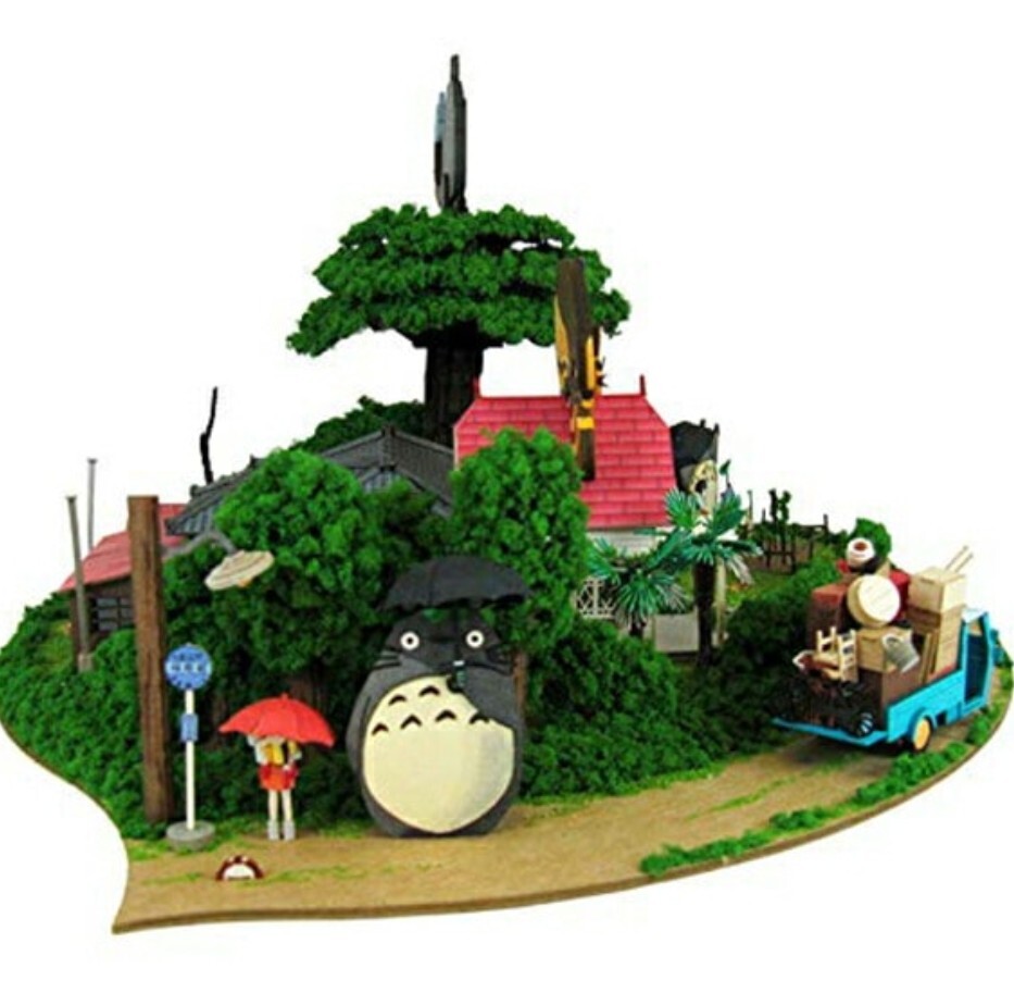  スタジオジブリ作品シリーズ となりのトトロ トトロがいっぱいジオラマ ペーパークラフト MK07-35　さんけい_画像1