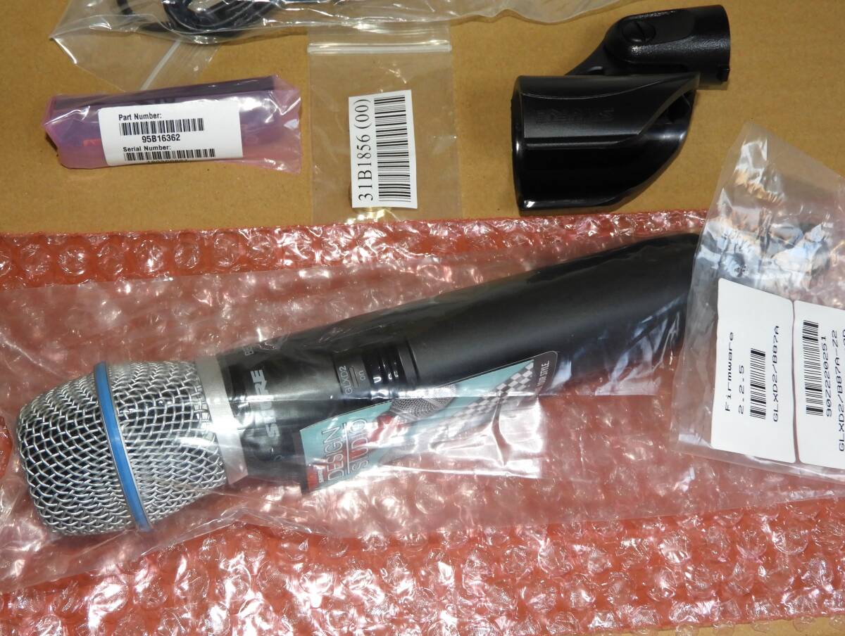  внутренний стандартный SHURE Sure GLX-D переносной type радиопередатчик GLXD2/B87A 2.4GHz беспроводной микрофон почти не использовался товар No.2 наличие последний 