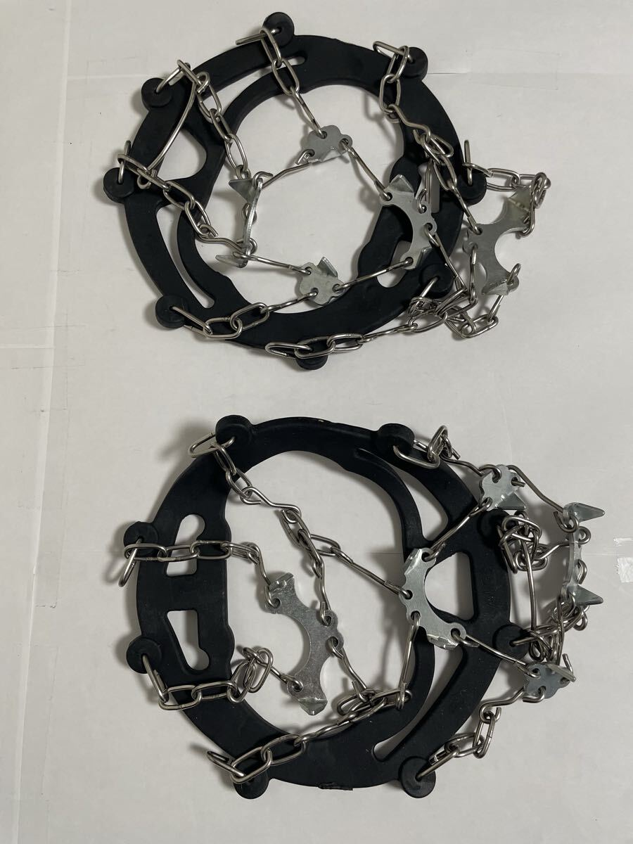 アイゼン チェーンスパイク 簡単装着 登山 左右２個セット_画像2