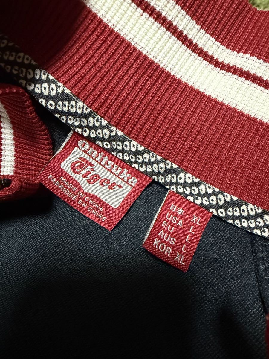 Onitsuka Tiger トラックジャケットジャージ　オニツカタイガー 黒 XL_画像5