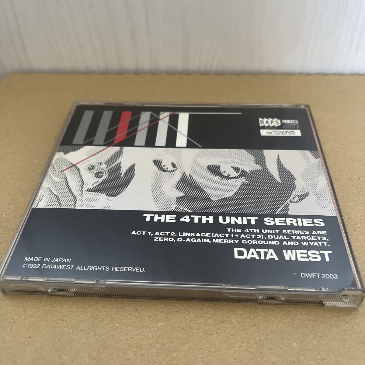 ジャンク品 FMタウンズ「ワイアット」 第4のユニットシリーズ THE 4TH UNIT DATAWEST データウエスト DAPS FM TOWNS FMTOWNS FMT_画像3
