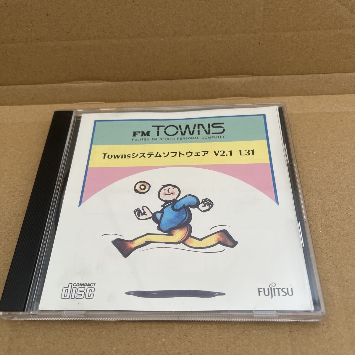 起動確認済み FMタウンズ 「Townsシステムソフトウェア V2.1 L31」 T-OS CD-ROM FM TOWNS 富士通 FMTOWNS FMT MENU システムソフト_画像1