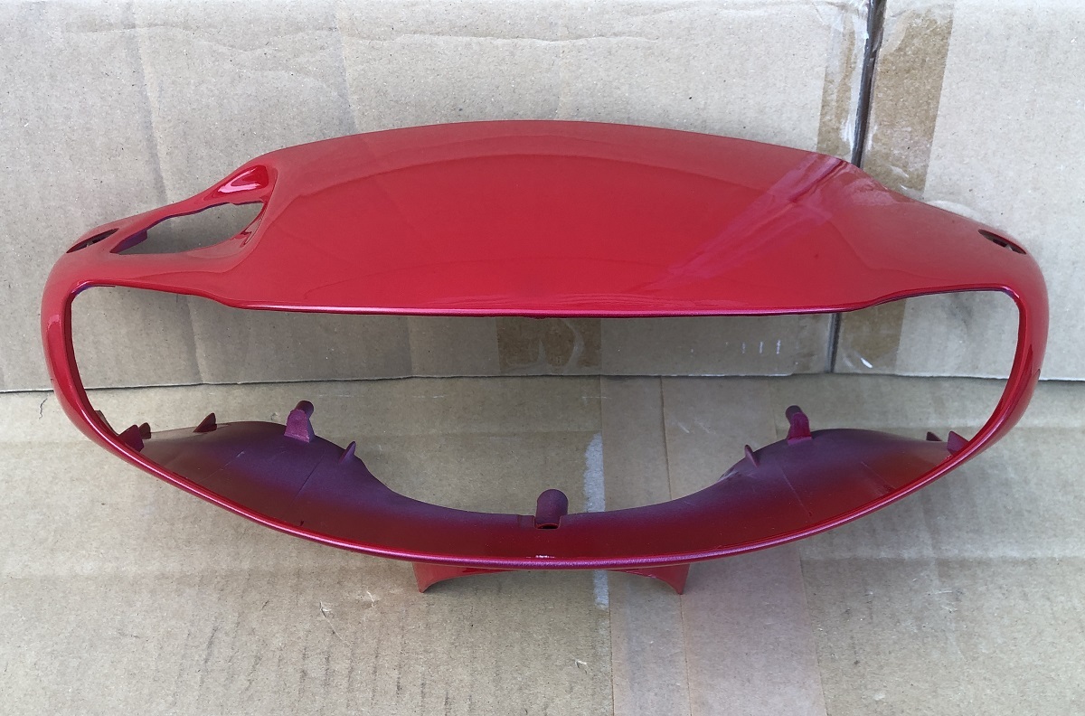 未使用 社外補修外装 ライブディオZX AF35 1型 ライトカウル 赤/マグナレッド? LiveDioZX ヘッドライトカバー 長期保管品 _画像1