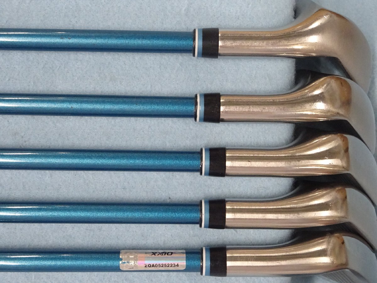 1円 スタート【中古】ダンロップ　2022　XXIO-12（ゼクシオ12）ブルー　レディース　アイアン　計5本セット（7～Pw，Sw）【L】MP1200L_画像7