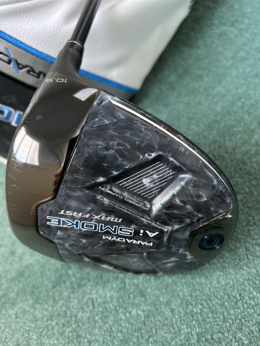 キャロウェイ PARADYM Ai SMOKE MAX FAST 10.5 フレックス R ドライバー ヘッドカバー有り 中古品_画像5