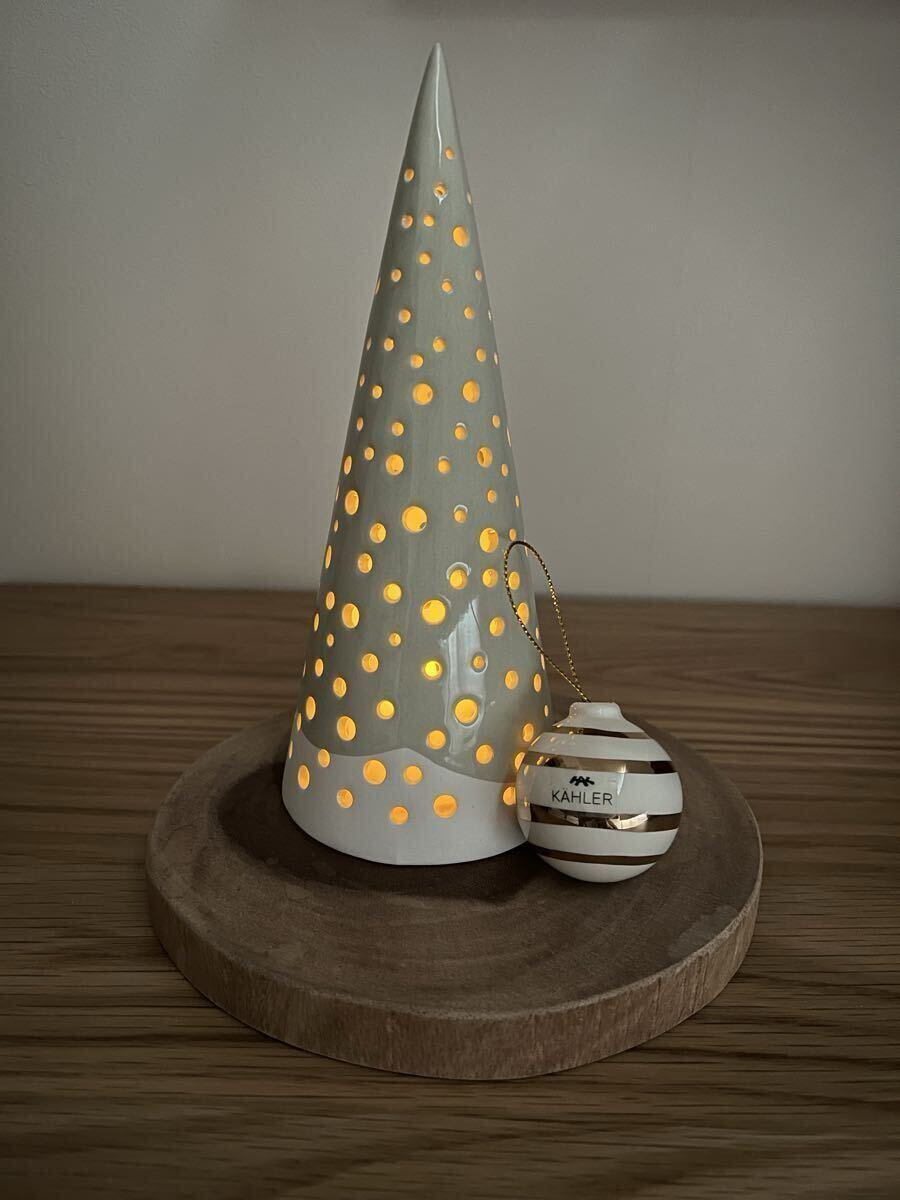 ケーラー【KAHLER】ノビリ　ティーライトホルダー　クリスマスツリー/オマジオ　オーナメントセット_画像1