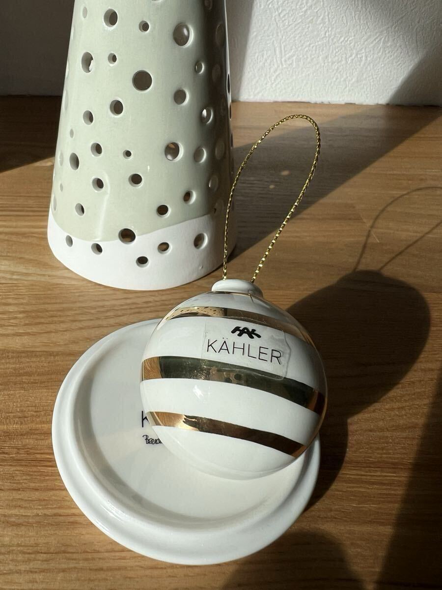 ケーラー【KAHLER】ノビリ　ティーライトホルダー　クリスマスツリー/オマジオ　オーナメントセット_画像5