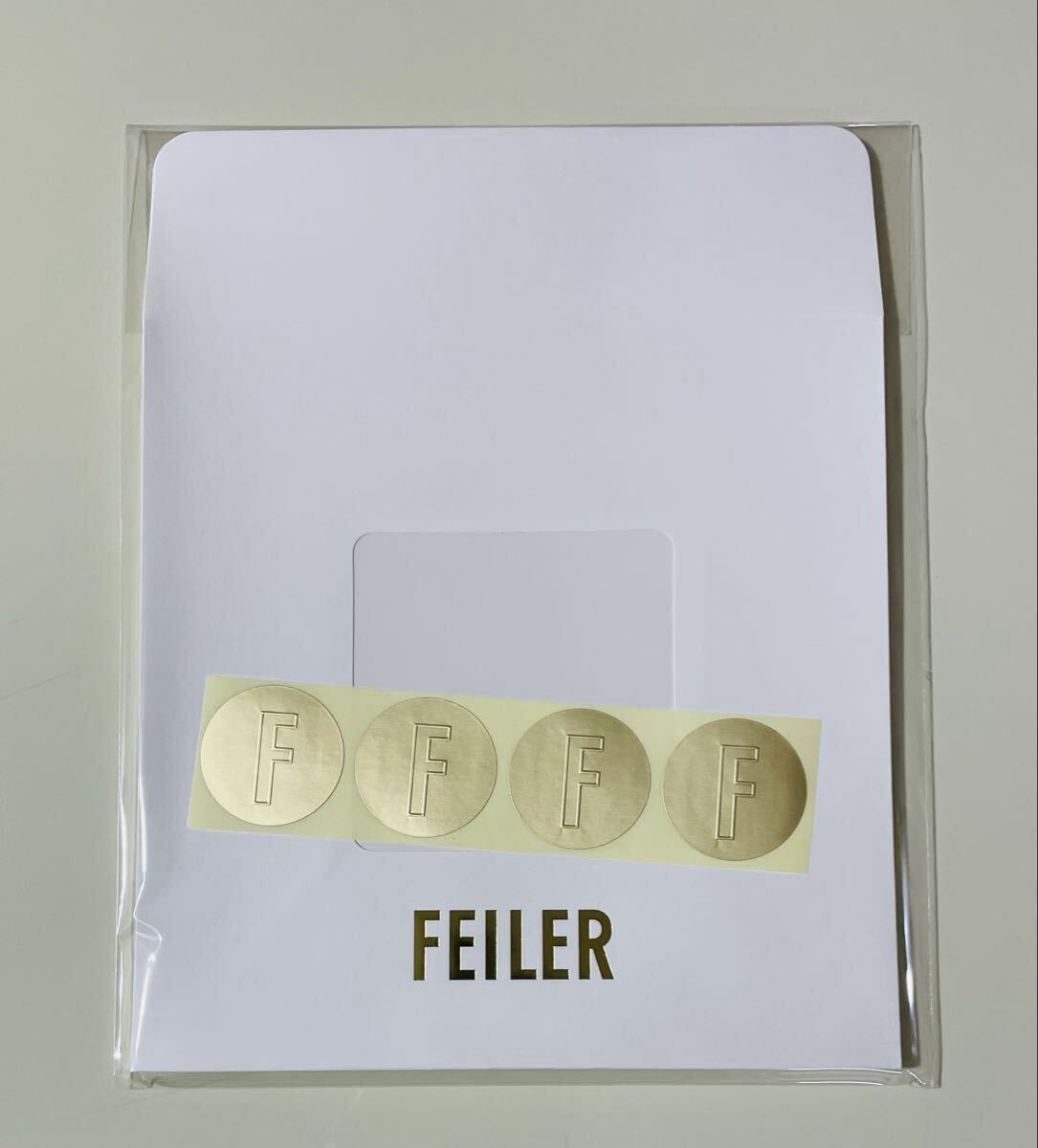 FEILER ハンカチ1枚袋 4枚セット ギフト、プレゼント用 ギフトラッピング フェイラー_画像1