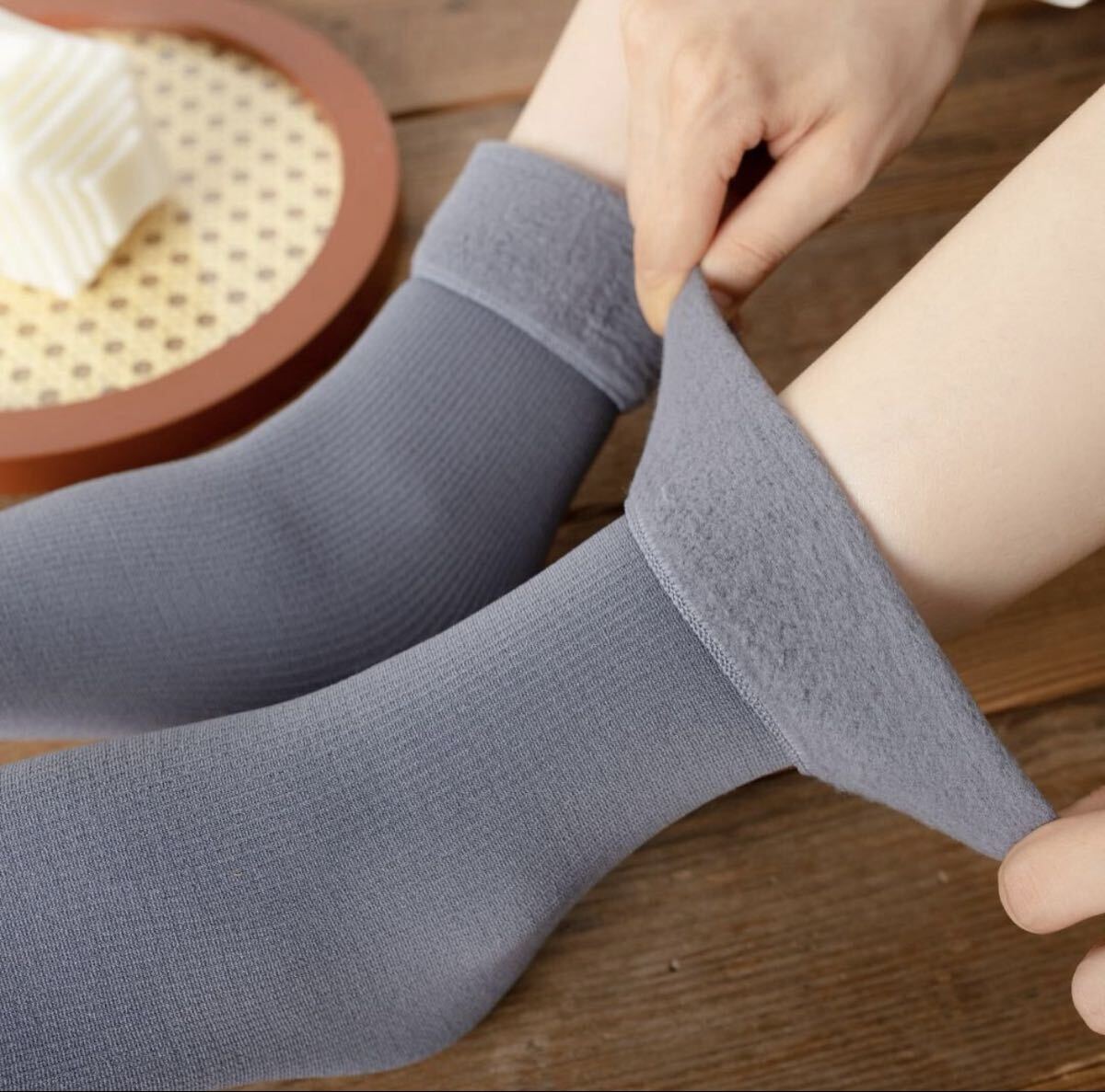 5足セット あったか裏起毛靴下ルームソックス男女兼用ソックス_画像7