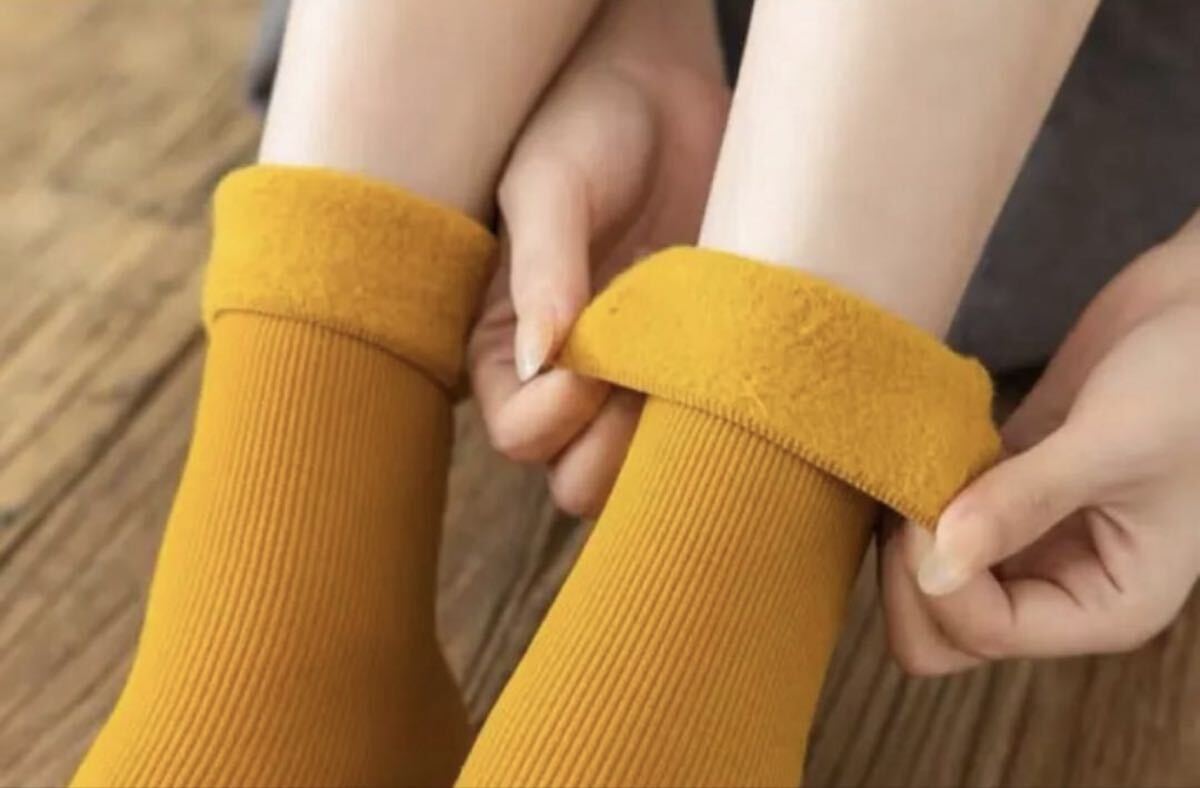 5足セット あったか裏起毛靴下ルームソックス男女兼用ソックス_画像9