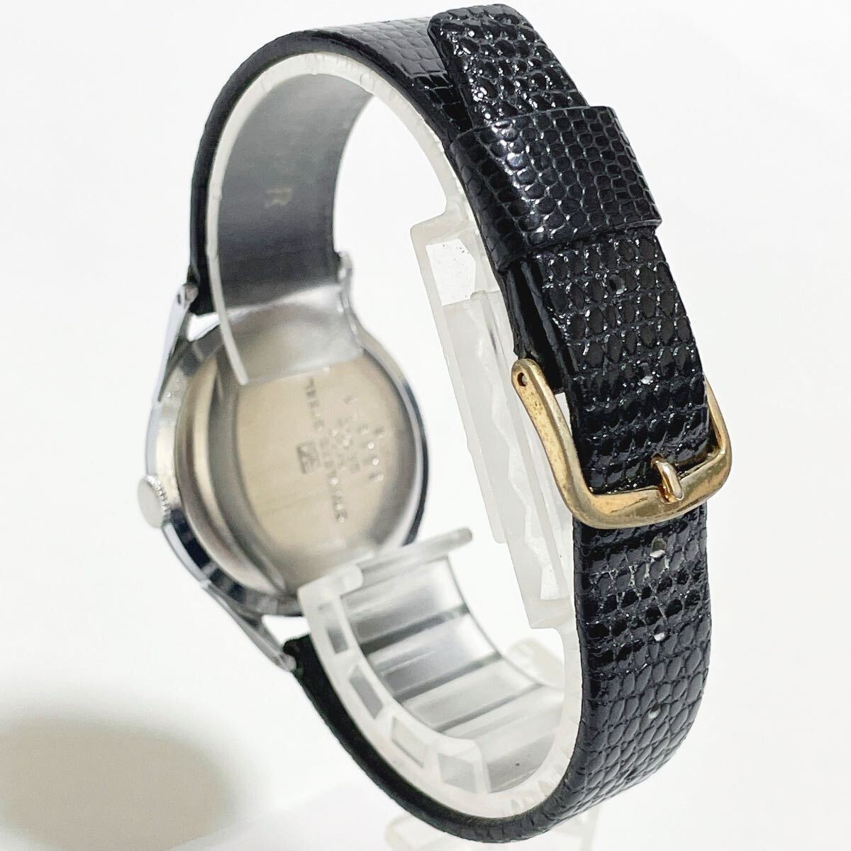 希少!稼働品 精工舎 SEIKO SUPER セイコー スーパー 17石 高級赤金機械 1950年代 飛び数字文字盤 手巻 腕時計 鶴マーク 蛇S 内部写真有り_画像8