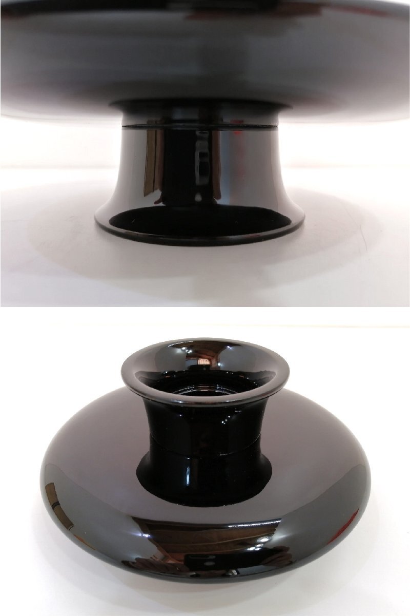 蔵出し品■天目台 中村宗悦 呂色 共箱 茶道具 懐石道具 茶懐石 料理皿 和食器 向付 会席 割烹 茶事 貴人台 茶器 塗 黒 茶の湯 茶碗 1円～_画像9