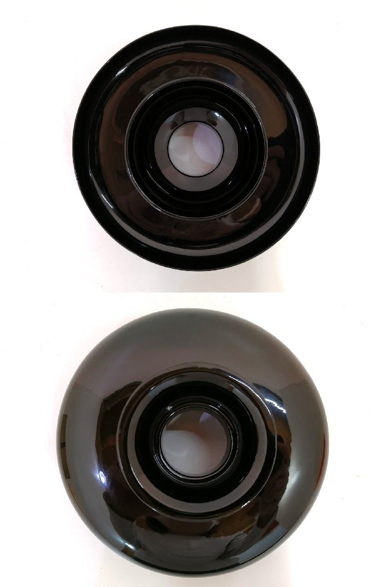 蔵出し品■天目台 中村宗悦 呂色 共箱 茶道具 懐石道具 茶懐石 料理皿 和食器 向付 会席 割烹 茶事 貴人台 茶器 塗 黒 茶の湯 茶碗 1円～_画像8