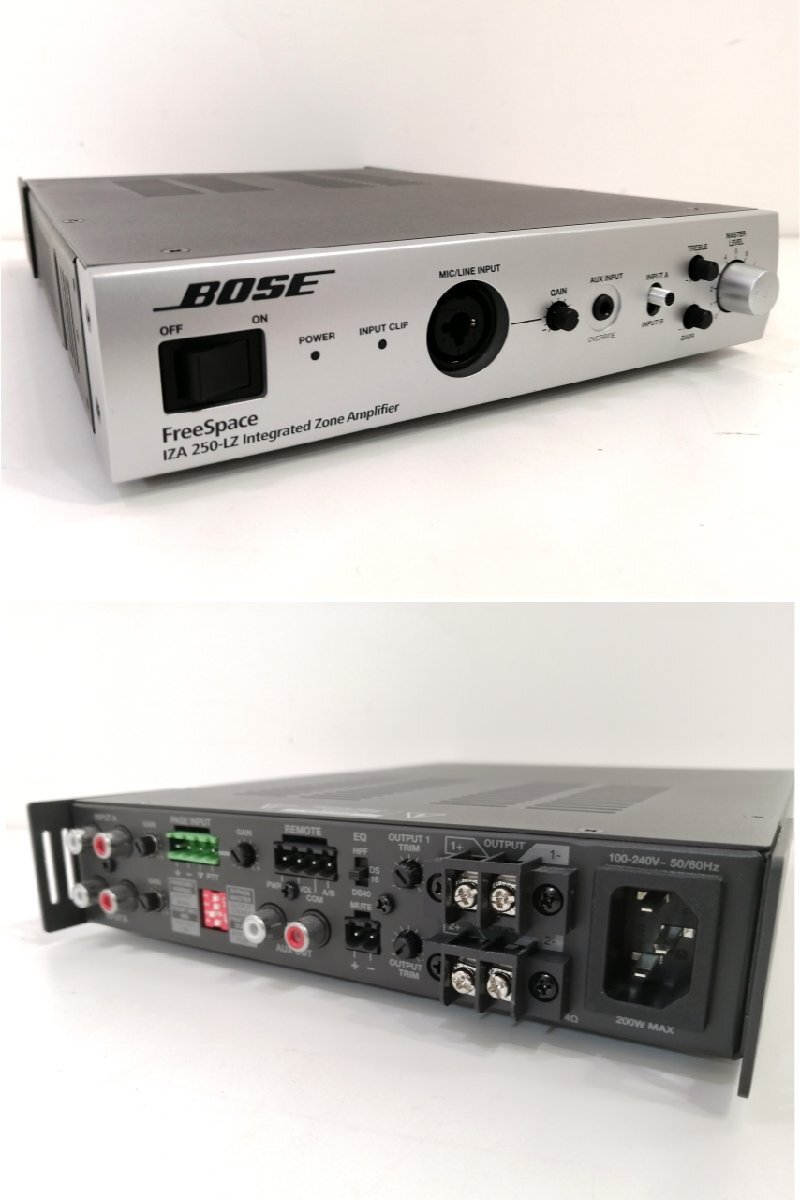 現状品 通電確認済み■BOSE 一体型ゾーンアンプ FreeSpace IZA 250-LZ コンパクトミキサー 店舗 音響 ボーズ ロー・インピーダンス②_画像8