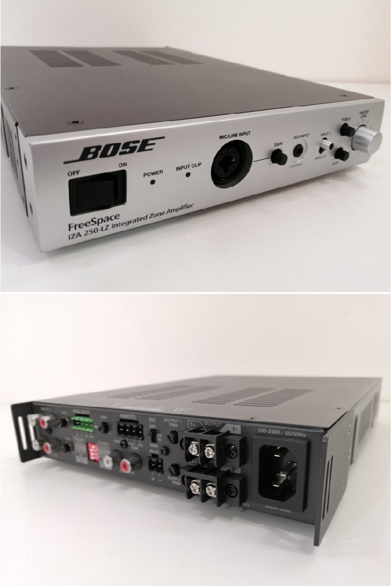 現状品 通電確認済み■BOSE 一体型ゾーンアンプ FreeSpace IZA 250-LZ コンパクトミキサー 店舗 音響 ボーズ ロー・インピーダンス③_画像6