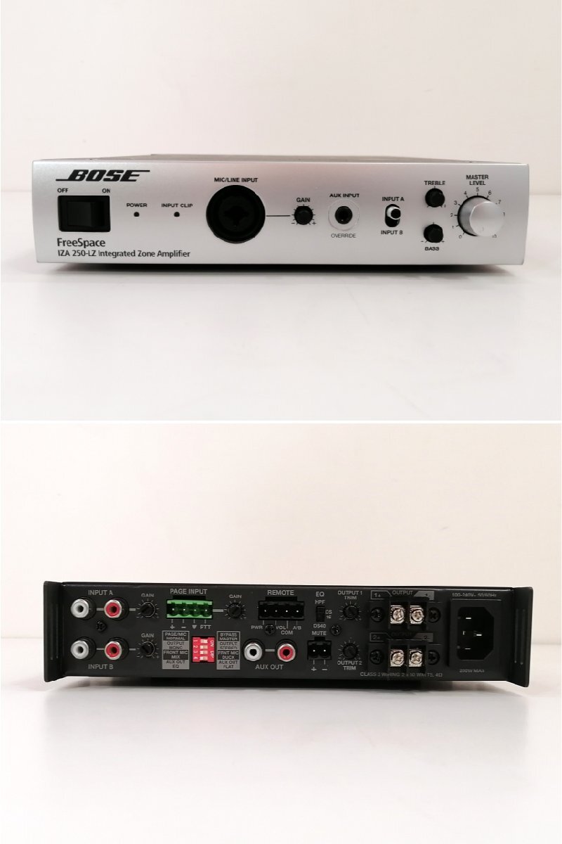 現状品 通電確認済み■BOSE 一体型ゾーンアンプ FreeSpace IZA 250-LZ コンパクトミキサー 店舗 音響 ボーズ ロー・インピーダンス③_画像2