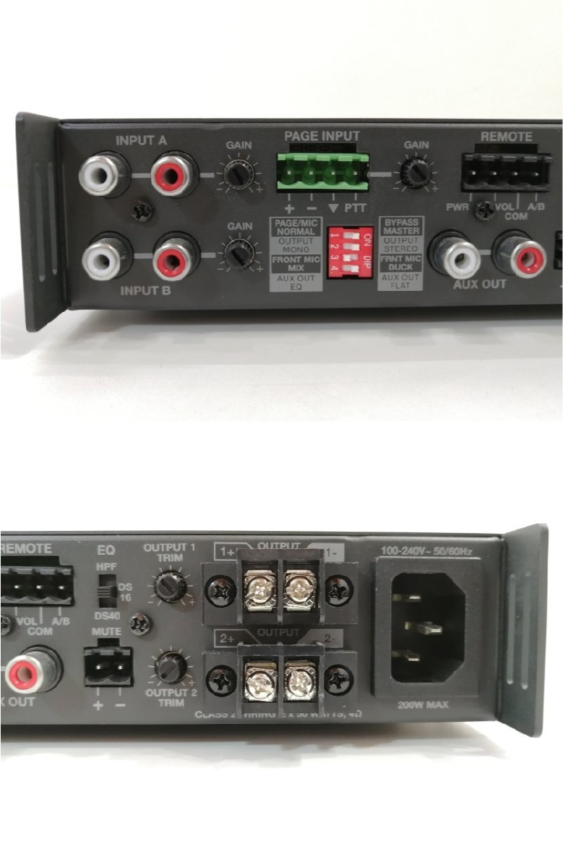 現状品 通電確認済み■BOSE 一体型ゾーンアンプ FreeSpace IZA 250-LZ コンパクトミキサー 店舗 音響 ボーズ ロー・インピーダンス②_画像7