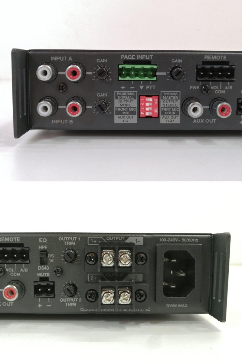 現状品 通電確認済み■BOSE 一体型ゾーンアンプ FreeSpace IZA 250-LZ コンパクトミキサー 店舗 音響 ボーズ ロー・インピーダンス③_画像8