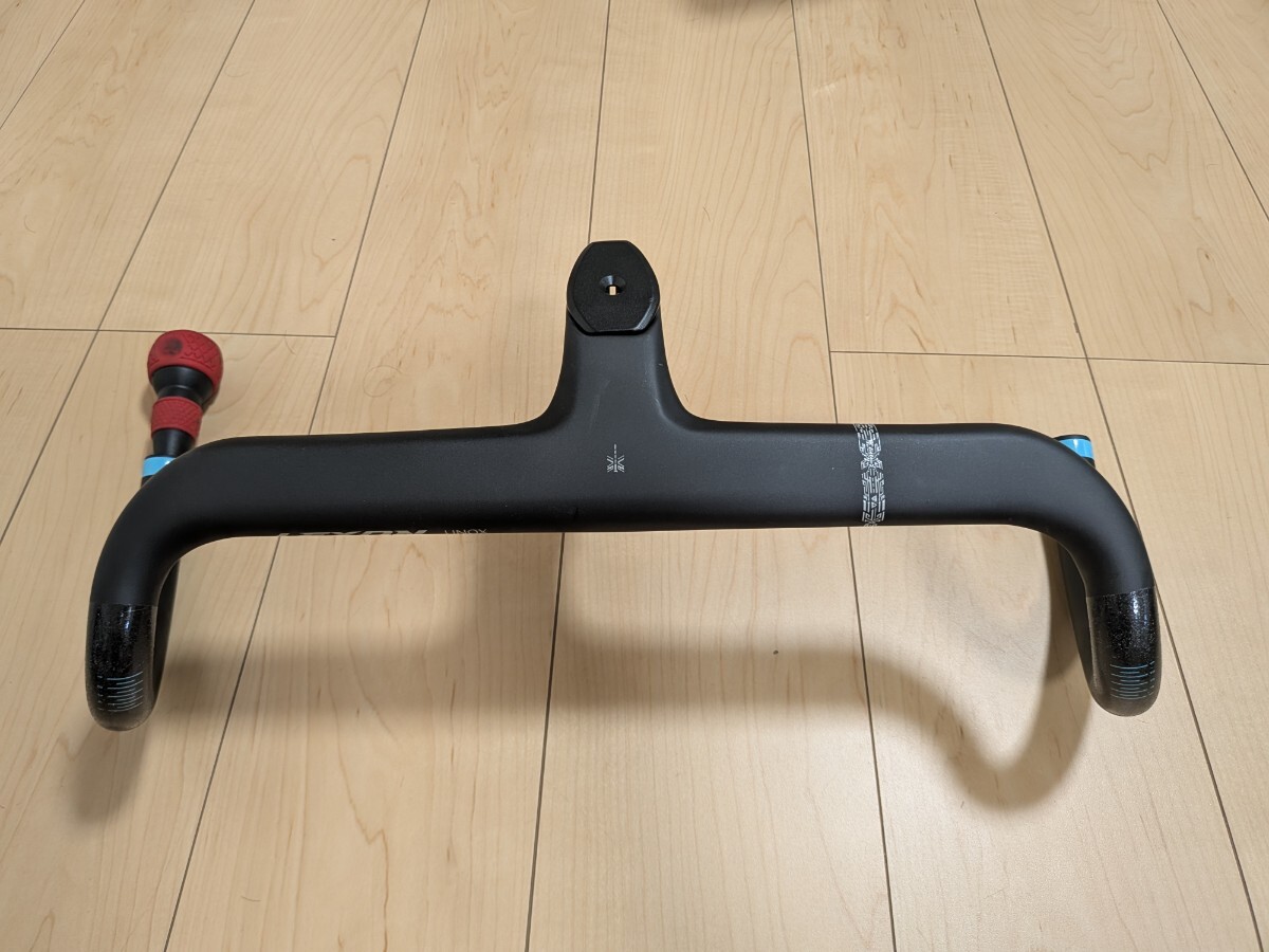 カーボンハンドル　T1000 ステム90mm　ハンドル幅380mm_画像1