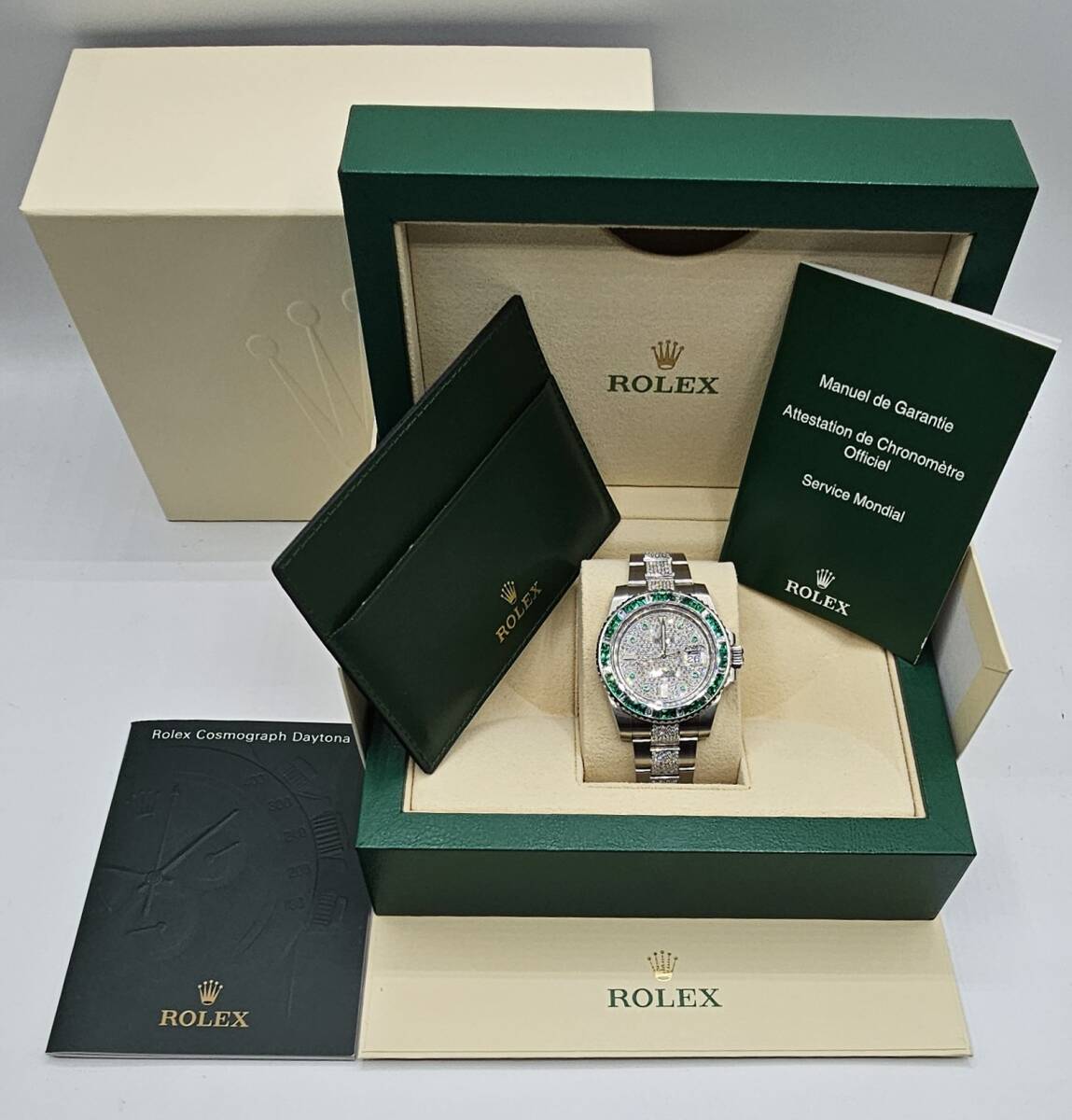 ROLEX ロレックス♪純正サブマリーナ116610G番→ 116649EMBR仕様（シークレットモデル仕様）新品仕上げ済♪メンズ♪アフターダイヤ VS_画像2