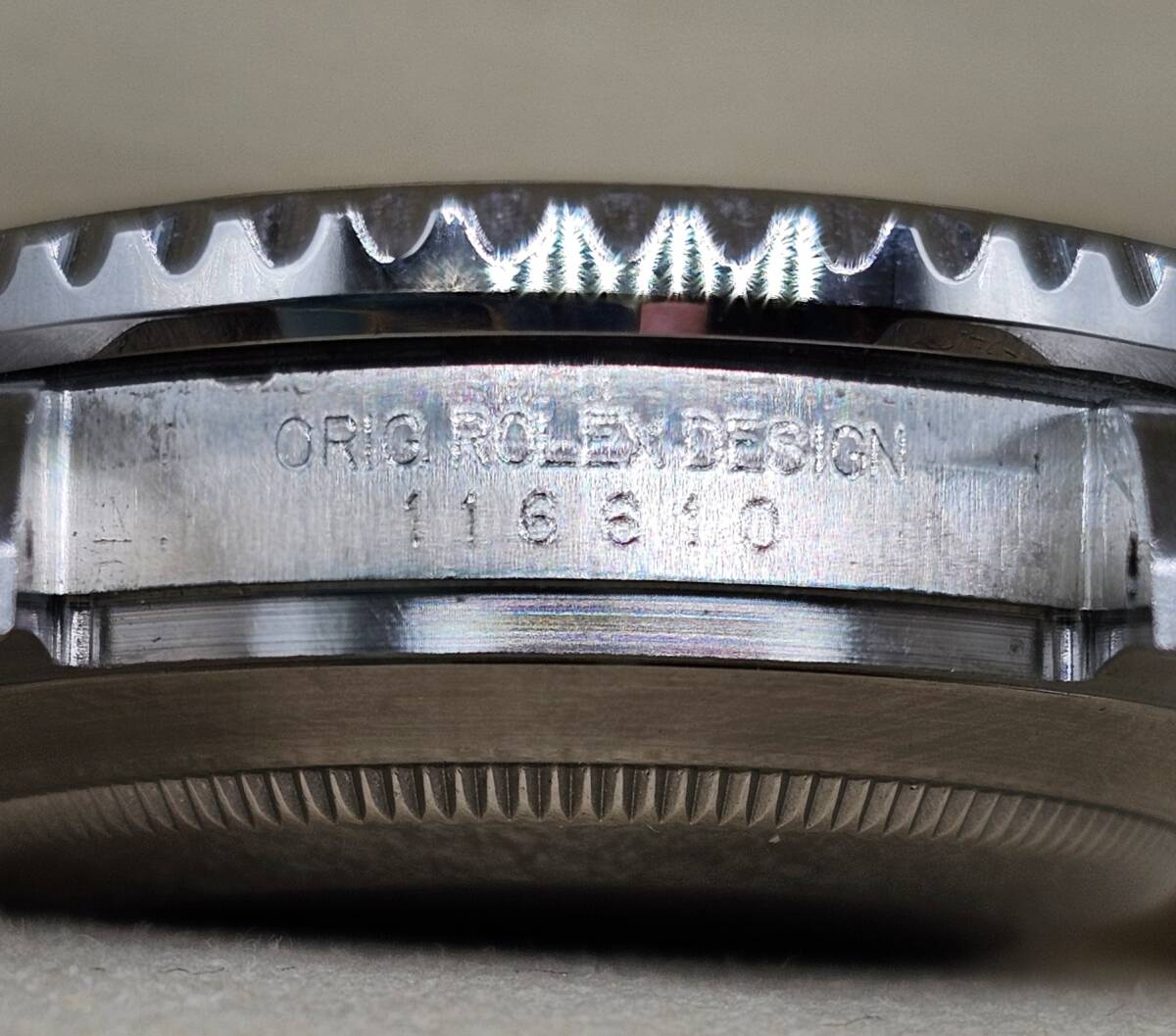 ROLEX ロレックス♪純正サブマリーナ116610G番→ 116649EMBR仕様（シークレットモデル仕様）新品仕上げ済♪メンズ♪アフターダイヤ VS_画像10