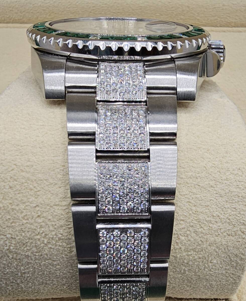 ROLEX ロレックス♪純正サブマリーナ116610G番→ 116649EMBR仕様（シークレットモデル仕様）新品仕上げ済♪メンズ♪アフターダイヤ VS_画像7