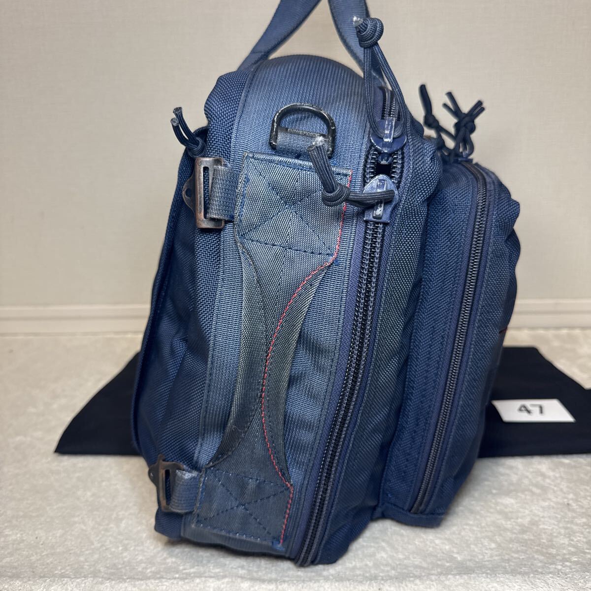 47 ブリーフィング BRIEFING BEAMS ネイビー ビジネスバッグ 3WAY PLUS リュック_画像3