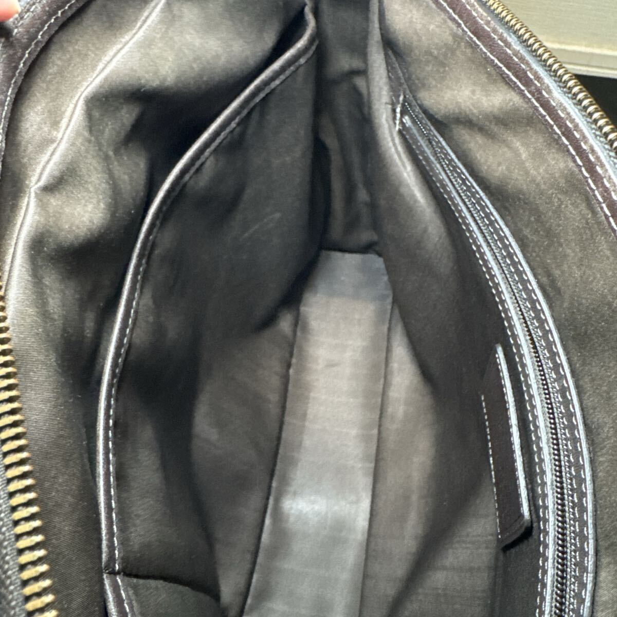 96 TUMI トゥミ ビジネスバッグ ブリーフケース オールレザー 茶 レザー_画像10