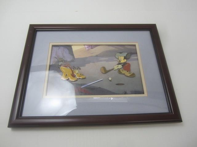 中古品 ディズニー Canine Caddy 60周年 ミッキーのゴルフ セル画 ピンバッジの画像1