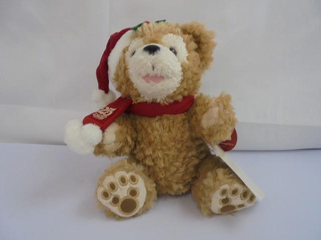 中古品 ディズニー ダッフィー 25周年 オープンマウス クリスマス オルゴール ぬいぐるみ タグ付き グッズセットの画像2