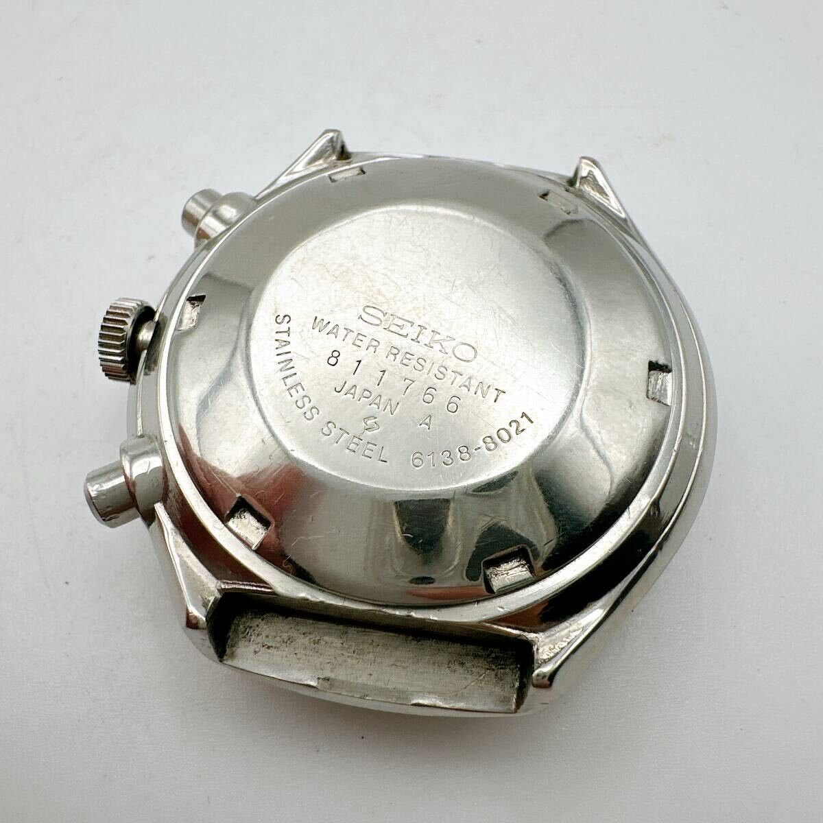 美品 稼動品 自動巻き SEIKO セイコースピードタイマー クロノグラフ 6138-8021ビンテージ デイデイト メンズ 腕時計　黒文字盤_画像8