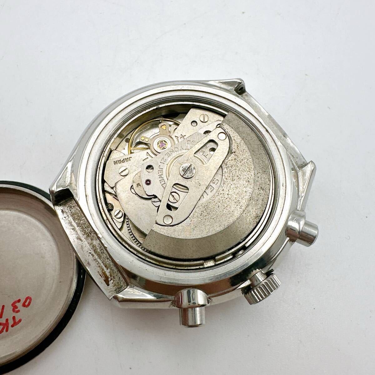 美品 稼動品 自動巻き SEIKO セイコースピードタイマー クロノグラフ 6138-8021ビンテージ デイデイト メンズ 腕時計　黒文字盤_画像9