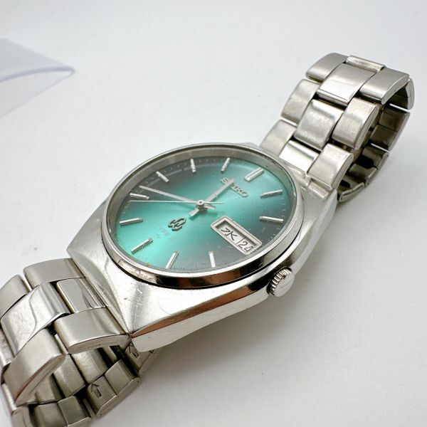 A114-13 1円スタート 稼働品 クオーツ SEIKO セイコータイプ2 メンズ腕時計 シルバー レア 希少品 ビンテージ 7123-7000_画像2