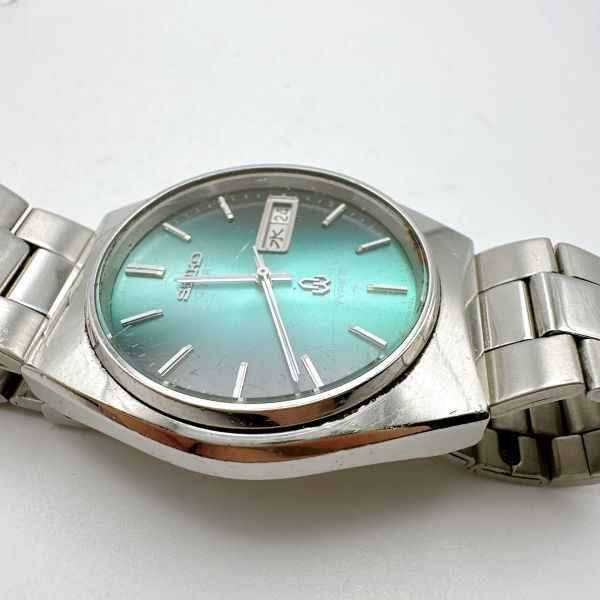 A114-13 1円スタート 稼働品 クオーツ SEIKO セイコータイプ2 メンズ腕時計 シルバー レア 希少品 ビンテージ 7123-7000_画像3