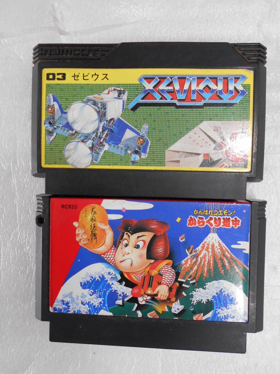 ● 25K085 ● FCソフト 【10+1本】 ● ドンキーコングJR / スパルタX / ゼビウス等 プラスSFC用リムサリアの封印 ● ジャンク品 ●_画像4