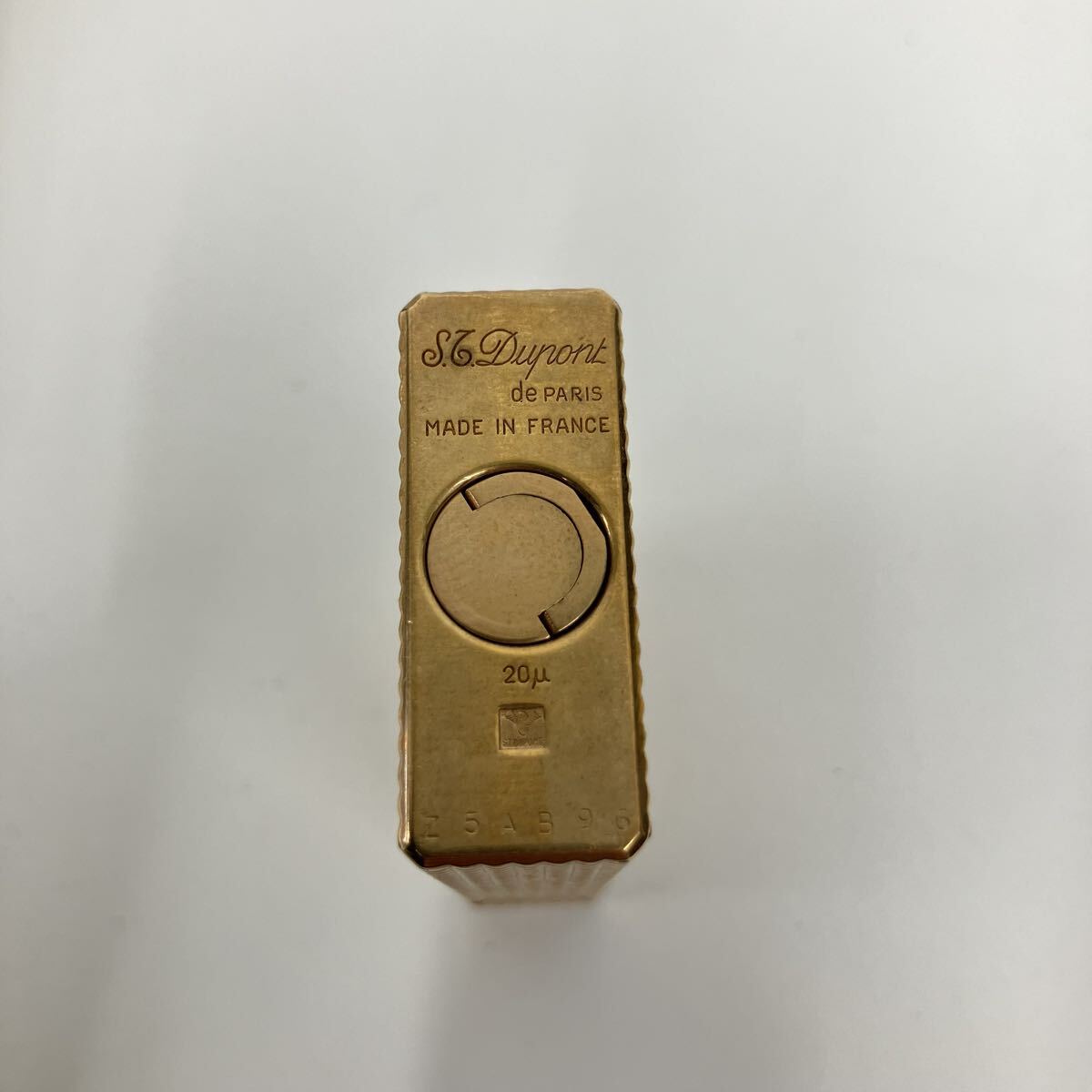 着火可 デュポン ローラー式 ガスライター 20μ ゴールド 喫煙具_画像3