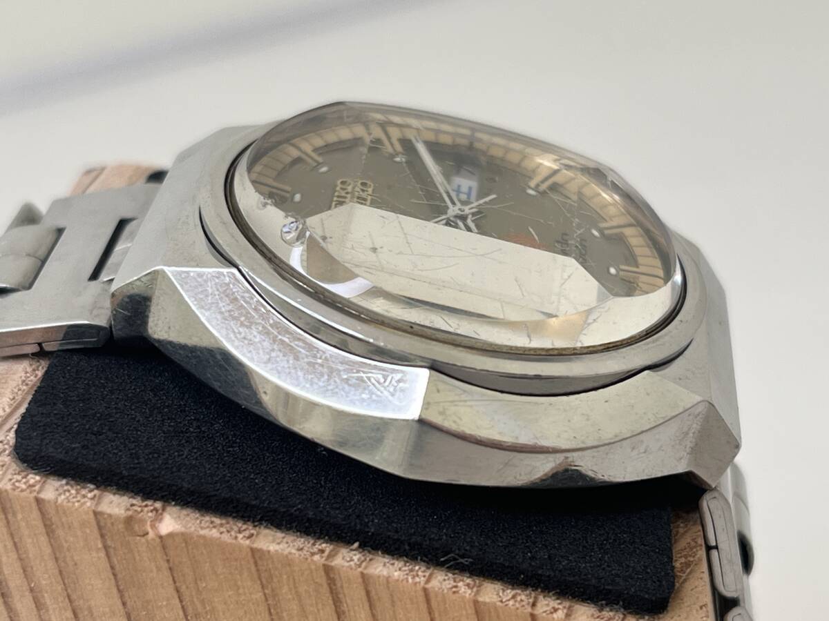 【M110】SEIKO advan アドバン 6106-7570 自動巻き SSケース 純正バンド 稼働品 メンズ時計 中古時計_画像3