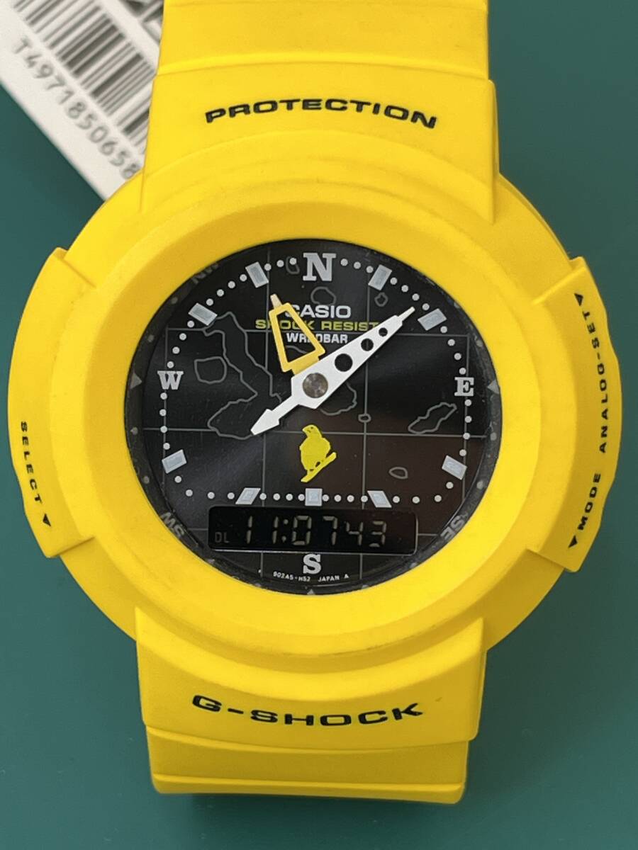 【M86】未使用品 保管品 CASIO AW-500D-9E2T イエロー 動作品 腕時計_画像1