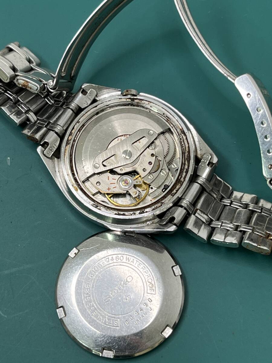 【M100】SEIKO 自動巻き 5ACTUS など 自動巻き 中古 6点 動作品 不動品 ジャンク品扱い_画像9