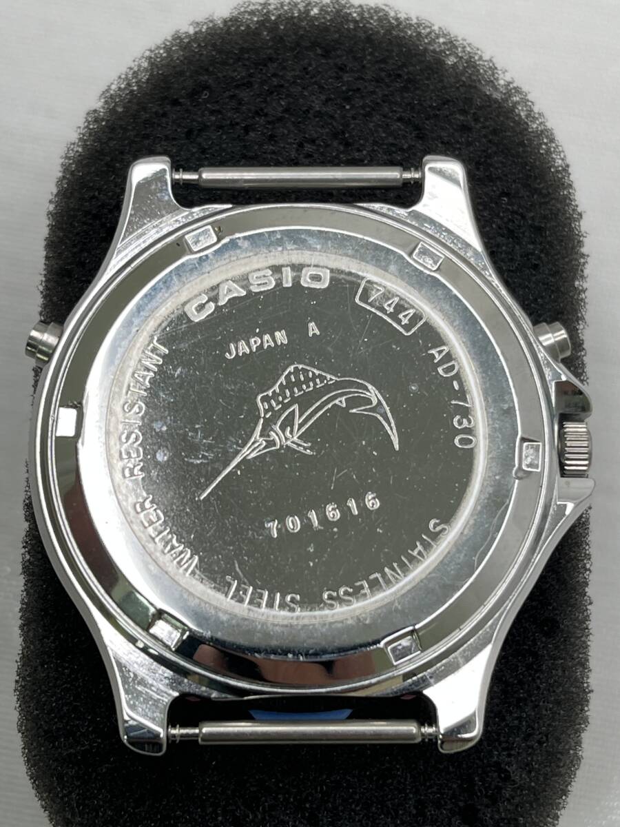  【M106】未使用品 CASIO AD-730 デジアナ 回転ベゼル付き 動作品 タグ付き_画像5